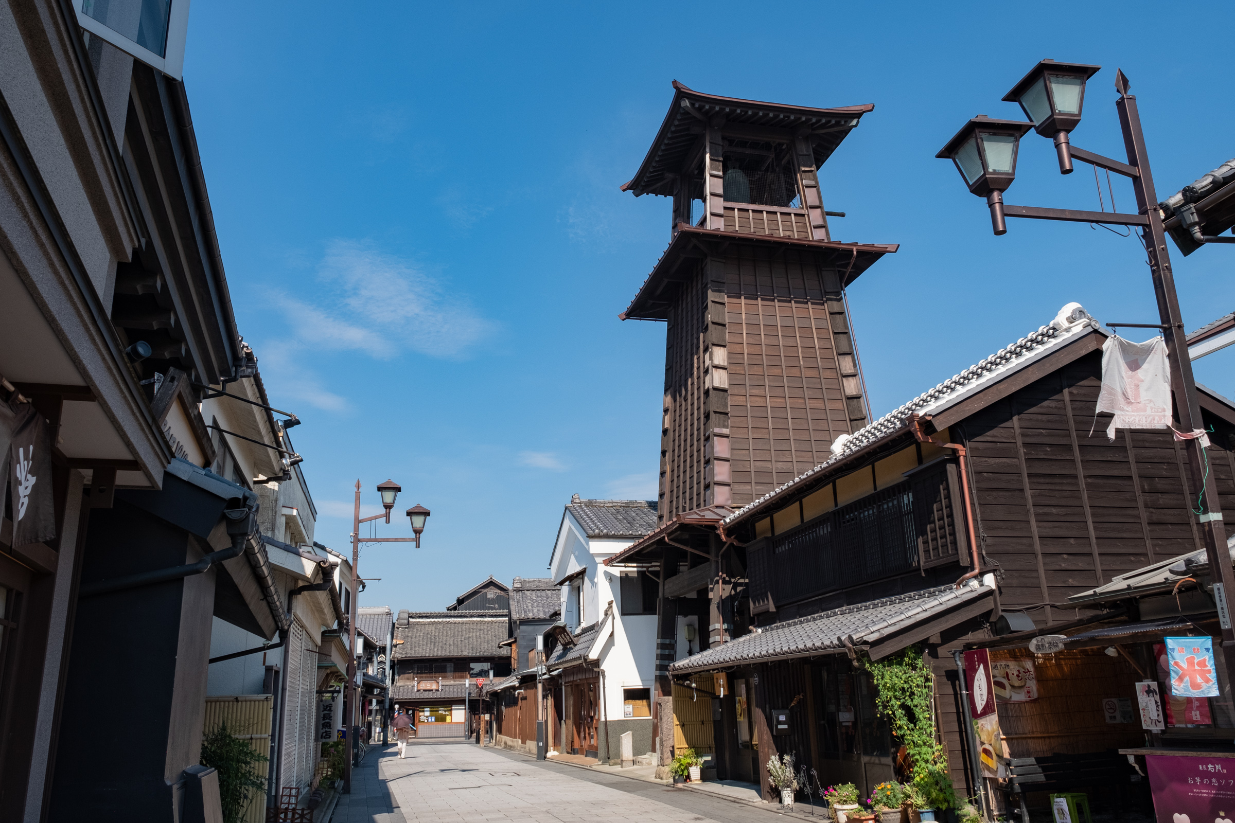 時の鐘夕景写真